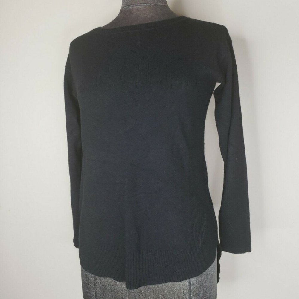 Cyrus Womens Black Knit Tunic Sweater Size Small